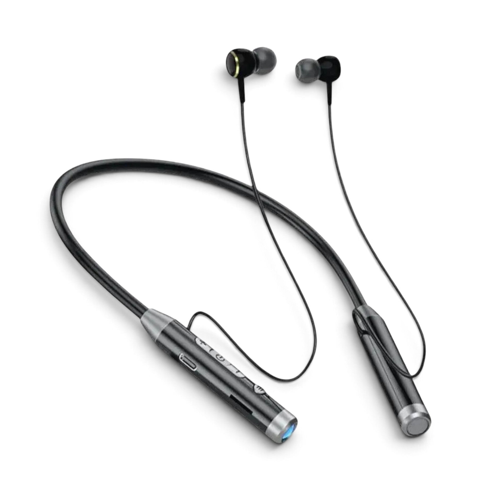 Combina música y practicidad con los audífonos Bluetooth S9 magnéticos. Su diseño con imanes evita enredos y la linterna LED integrada te acompaña en noches y actividades al aire libre.