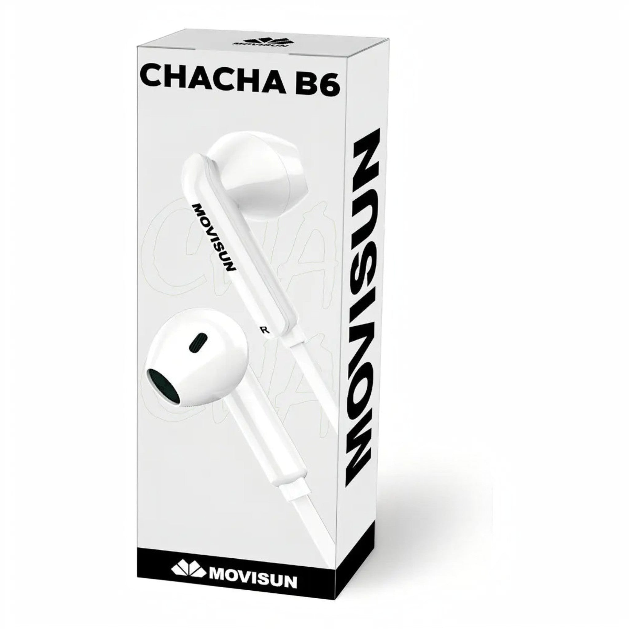 Mantén tus manos libres con los audífonos Movisun Chacha B6. Micrófono integrado de buena sensibilidad, sonido claro y conexión directa por jack 3.5 mm.